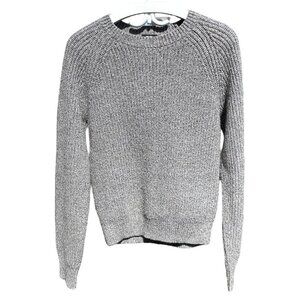 UNIQLO Gray Knit Sweater Crew Neck Acrylic Wool Men's XS Women's S